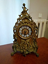 Vintage Bronze Neo Gothic Mantel Clock with Hermle/FHS picture