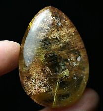 134Ct Natural Clear Beautiful Rutile Crystal Quartz Pendant Polished picture