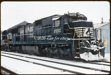 NS Norfolk Southern C39-8 in Snow on Canada Southern Original Kodachrome Slide picture