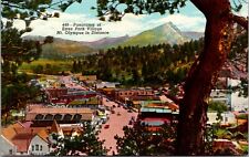 Postcard Panorama of Estes Park Village Mt. Olympus in Distance, Colorado picture