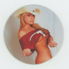 Texas Longhorns SEXY blonde Cowgirl COASTER - picture