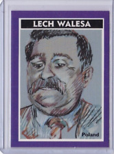 1990 League of Nations Calico Card #13 LECH WALESA picture