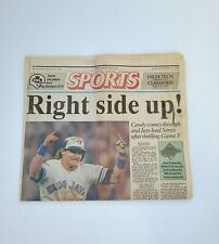 Blue Jays World Series Game 3 Oct 21, 1992, Baseball, The Toronto Star Newspaper picture