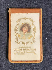 Vtg RARE Citizens Savings Bank Pittsburgh Ledger Notebook Ephemera 1936 Antique picture