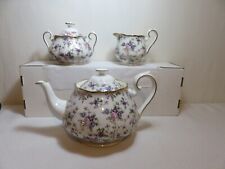 Vintage Royal Albert 6 cup 100yrs 1940's chintz teapot creamer and covd sugar picture
