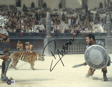 RUSSELL CROWE SIGNED AUTOGRAPH GLADIATOR 11X14 PHOTO BECKETT BAS picture