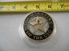NEW RARE USO THE MAGAZINE CHALLENGE COIN HTF ALWAYS ON PATROL MILITARY ARMY NAVY picture