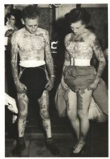 Couple Bristol Tattooing Club Great Britain Tattoo 1950s Photo on 1996 Postcard picture