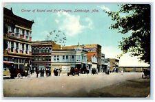 1911 Corner of Round and Ford Streets Lethbridge Alberta Canada Postcard picture