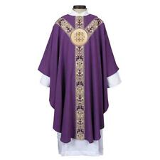 Coronation Semi-Gothic Purple Chasuble Smooth Polyester Size:51
