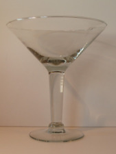 Vintage Clear Glass Oversized Martini Glass from the 1980s, Unmarked picture