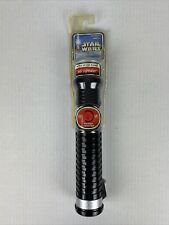 2002 Hasbro Star Wars Attack of the Clones RED Jedi Lightsaber New Sealed picture