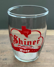 Vintage Shiner Beer Glass Mini 3-1/8