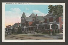 [75007] OLD POSTCARD showing 1930's BEAUTIFUL HOMES on MAIN STREET, PALMYRA, PA. picture