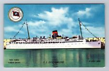 Eastern Shipping Corp, S.S. Evangeline, Ship, Transportation, Vintage Postcard picture