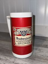 Vintage Budweiser Plastic Beer Mug Cup 16oz West Bend Thermo Serv Made in USA  picture