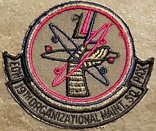 AIR FORCE USAF 19th OMS Organizational Maintenance Squadron PATCH SUBDUED VTG picture