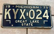 1973 Michigan Vintage License Plate picture
