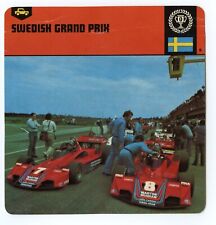 Swedish Grand Prix - Great Races Edito Service SA Auto Rally Card picture