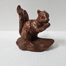 Vintage Red Mill Squirrel Figure Crushed Pecan Shell Resin 5
