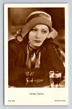 RPPC MGM Hollywood Actress Greta Garbo In Character At Bar Postcard picture