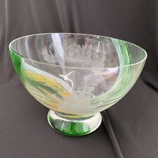 Disney Scotland Caithness Glass Bowl featuring Snow White and the Seven Dwarfs picture