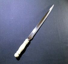 Vintage Bennington Forge ,11'' Stainless Steel Carving Slicing Knife Wood Handle picture