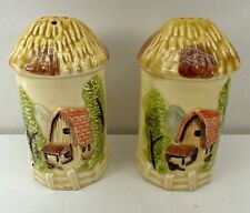 Marks and Rosenfeld Vintage Farm House Grain Silo Salt & Pepper Shakers Stoppers picture