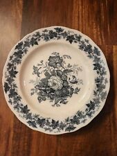 Antique Black Transferware Ironstone Plate Prize Medal 1851 picture