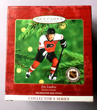 ERIC LINDROS NHL Hallmark Hockey Keepsake Ornament Philadelphia Flyers 2000 NIB picture