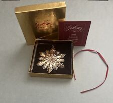 Gorham Sterling Snowflake Ornament 2002 picture