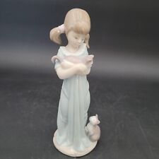 Lladro Don’t Forget Me Girl with Kittens Cat Gloss Porcelain Figurine #5743 8