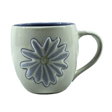 Starbucks 2006 3D Sculpted Flower Coffee Mug Cup Lavender 14oz Barrel Shaped picture