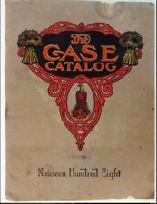 1908 J I CASE Co CATALOG Antique Farm Advertising RACINE WI.Killer Cover &RARE picture
