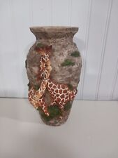 Unique Resin 3D Giraffe Couple Flower Vase picture
