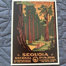 Sequoia National Park Postcard ~ Vintage Style. **NEW** picture