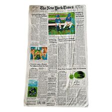 The New York Times Newspaper Front Page 2003 Oversized Large Beach Towel 38x64 picture