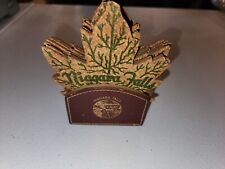 VINTAGE NIAGRA FALLS CANADA MAPLE LEAF COASTER AND HOLDER picture