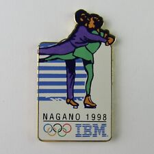 IBM Olympic Sponsorship Hat/Lapel Pin Nagano 1998 Winter Pairs Figure Skating picture