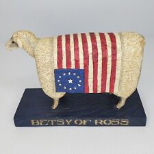 David Harden Betsy Ross Sheep Collectible Folk Art Primitive Decor Americana Vtg picture