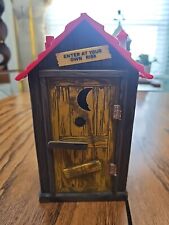 Vintage Funrise Outhouse Talking Coin Bank.  1995. Tested And Works. 2 Phrases picture