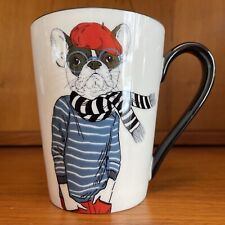 Animal Mug Hipster French Bulldog Dressed Coffee Mug Anthropomorphic Signature picture