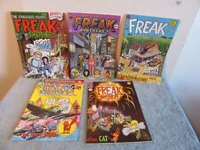 5 Freak Brothers comic books 1 4 5 6 7 fabulous furry freddy cat rip off dope picture