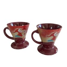 Vintage Linda Frichtel 1999 Frangelico /Espresso Cup Set of 2 picture