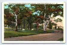 Postcard Picturesque Driveway Crown Point Reservation New York Picnic Grounds picture