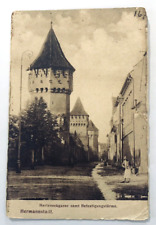 Harteneckgasse samt Befestigungstürmen Romania Vintage Postcard picture