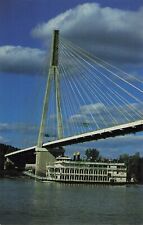 Postcard Huntington, WV: MV West Virginia Belle Under East End Bridge picture