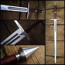 CUSTOM HANDMADE MEDIEVAL WARRIOR AUTHENTIC BATTLE READY CLASSIC LONG SWORD picture