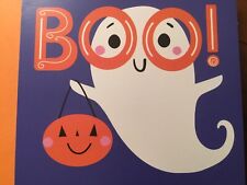 Hallmark Unused New Halloween Greeting Card Friendly Ghost Boo  :) picture