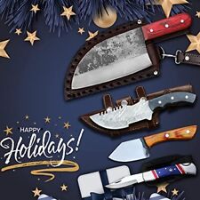 Serbian®, Cleaver Scouting 4 Pcs Set Gift,  Best Gift for Kitchen & Camping picture